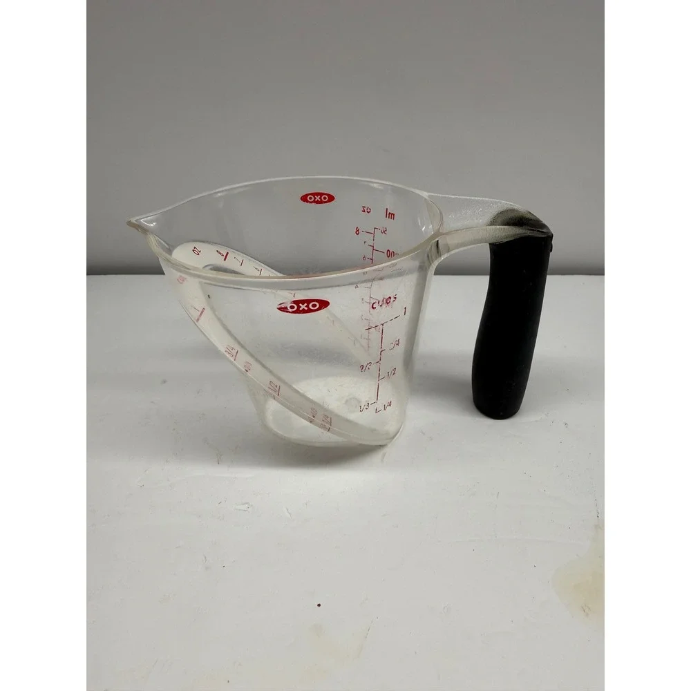 OXO Good Grips Angled Measuring Cup 1 Cup 8oz Clear Plastic Black Handle